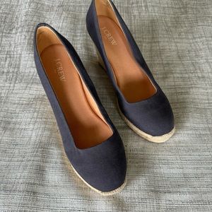 JCREW wedges worn one time. Perfect shape. Size 8